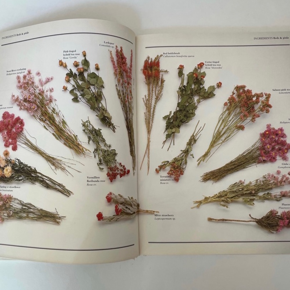 Vintage 80s Dried Flowers Floral Book DIY - Picture 4 of 9